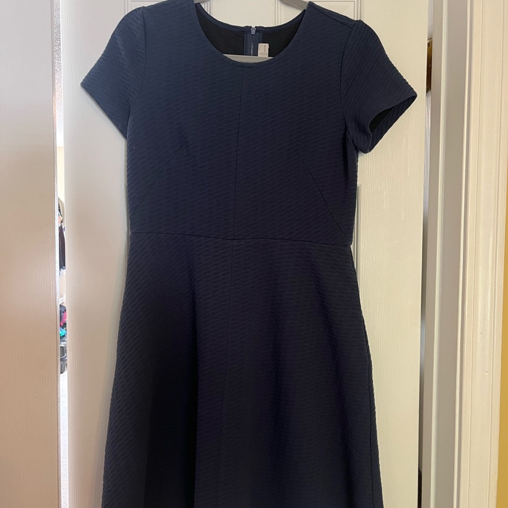 Elegant Black Short Sleeve Dress